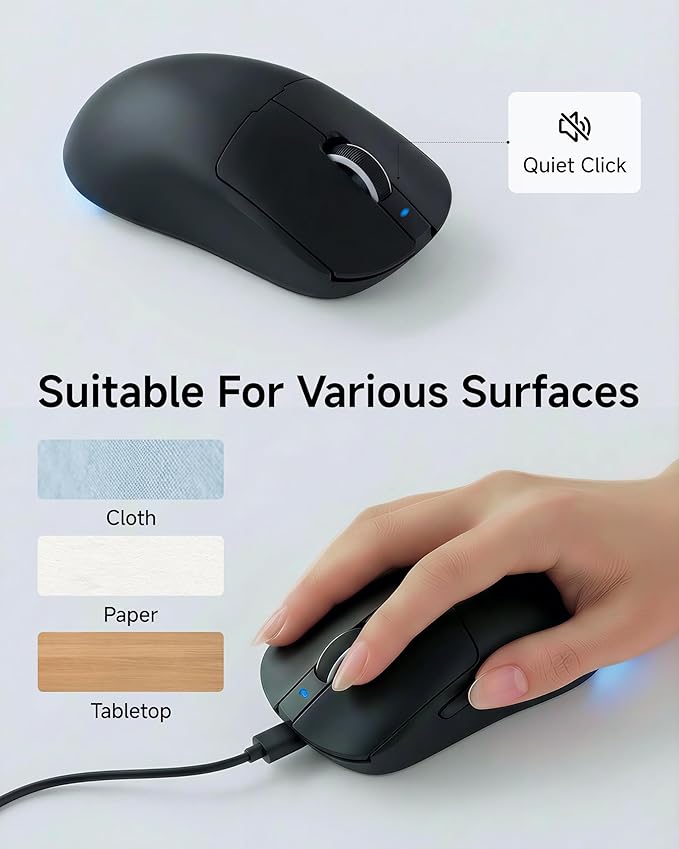 C98 Gaming Keyboard and Mouse Wired PC Gaming Keyboards with Multimedia Knob Wrist Palm&amp 3200 DPI RGB Backlit Computer Keyboard Quiet Membrane Gaming Keyboard for Windows/MAC/Laptop (Black)
