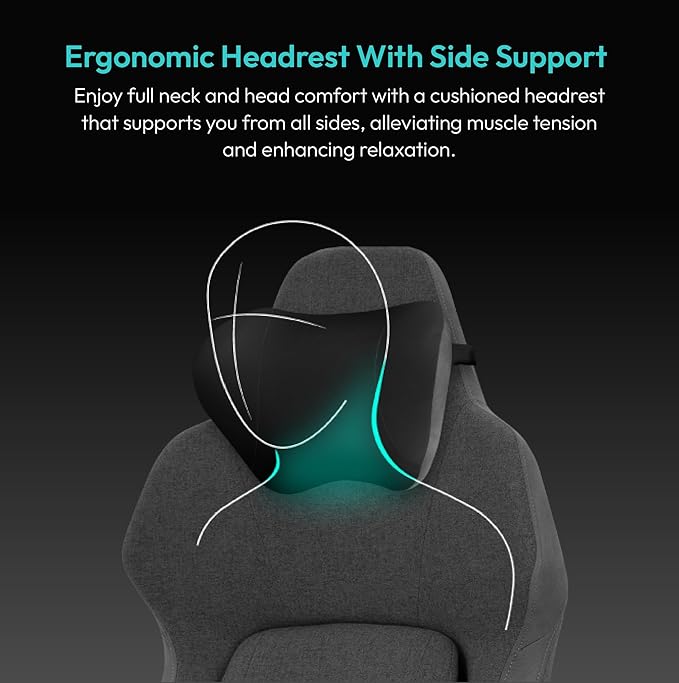 ThunderX3 CORE Smart LOFT Gaming Chair Dark Grey – Ergonomic Office Chair Automatic Lumbar Support Synchronised Mechanism 3D Armrests Fabric Cover for Users up to 125kg 155-190cm
