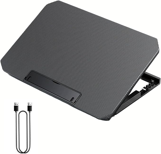 Gaming Laptop Cooling Pad with 2 Fan 2 USB Port Tablets Stand for Notebook Cooling Pad Adjustable Holder Bracket