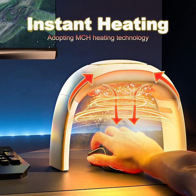 Mouse Pad Hand Warmer 110V 100W Foldable Electric Warming Heater for Office Desk Gaming Desk Accessories (White)