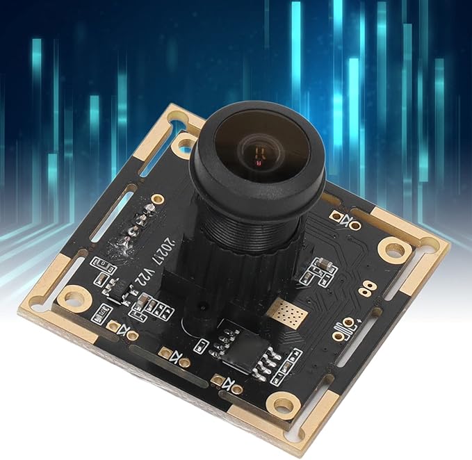 1MP USB Camera Module with HD 1280x720 Resolution Built in Video Webcam Board for Industrial Components Easy Plug and Play No Driver Needed 180° Wide Angle View MJPEG Format