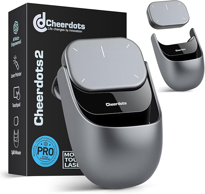 2026 Upgraded AI Voice Mouse - Wireless Air Mouse with AI Voice Assistant12 Languages Translation Meeting Transcription &amp Summary - Detachable Computer Mouse (Silver)