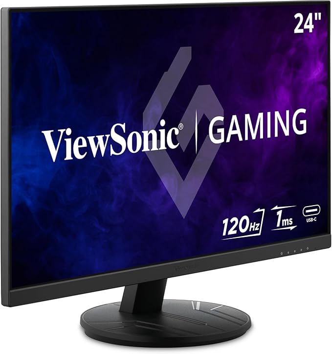 ViewSonic VX2416A 24 Inch 1080p 1ms 120Hz IPS Gaming Monitor with Eye Care USB C HDMI 1.4 and DisplayPort Inputs