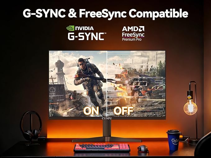 24.5 Inch 1080P 300Hz Premium Gaming Monitor for FPS Gamers AMD FreeSync &amp NVIDIA G-SYNC Compatible 1ms MPRT VA Panel HDR400 100% sRGB VESA 100x100mm