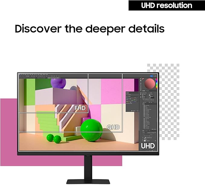 Samsung 32 ViewFinity S7 (S70D) 4K UHD IPS HDR10 High Resolution Monitor HDMI &amp DP Port TUV-Certified 2025 LS32D700EBNXGO