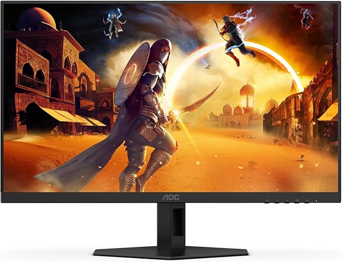 AOC 27G4 27 Inch Gaming Monitor 1920 x 1080 FHD IPS Panel HDR10 180Hz Color Gamut-sRGB 121% 1ms G-Sync HDMI 3.0 and Display Port Connectivity Height Adjustable Stand (Renewed)