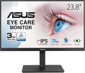 ASUS 24” 1080P Monitor (VA24EQSB) - Full HD IPS 75Hz Built-in Speakers Eye Care Low Blue Light Flicker Free VESA Mountable Height Adjustment Frameless DisplayPort HDMI VGA USB HubBlack