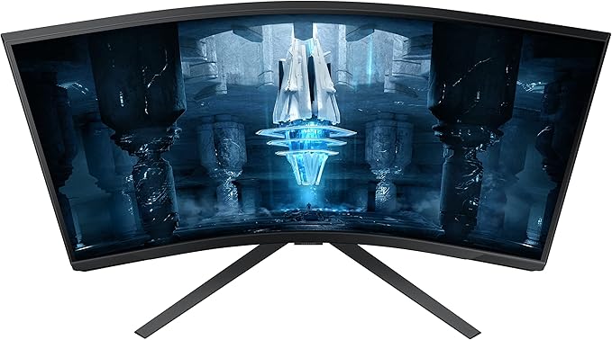 Samsung 2022 32'' Odyssey Neo G8 4K UHD 165Hz 1ms G-Sync 1000R Curved Gaming Monitor Quantum HDR2000 AMD FreeSync Premium Pro Ultrawide Game View DisplayPort HDMI Black (Renewed)