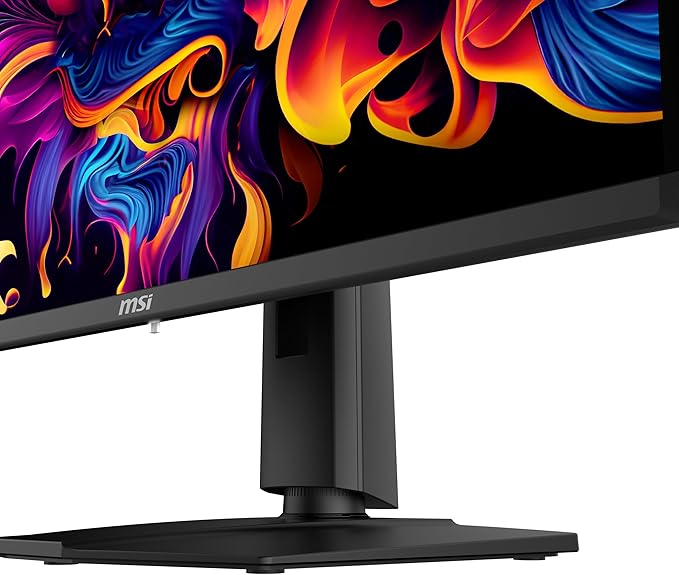 msi MAG 271QPX QD-OLED 27 OLED Gaming Monitor 2560 x 1440 (QHD) 0.03ms Response time 360Hz True Black HDR 400 HDMI DP Port USB Type C Tilt Height Black