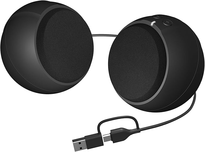 Cyber Acoustics USB-Powered 2.0 Speakers (CA-2110USB) – Modern 2.0 USB C or A Computer Speakers for Desktop PC 12 Watts Power for Loud Sound Compatible with PCs and Laptops