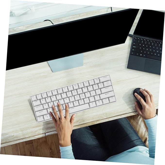 Wired Mechanical Gaming Keyboard with RGB Backlit Compact Keys Design for Pc and Laptop Ergonomic Comfort and Tactile Feedback for Gamers