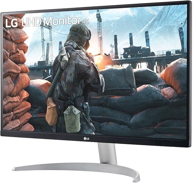 LG 27UP600-W 27 4K UHD IPS Monitor DCI-P3 95% 5ms (GTG) HDMI VESA DisplayHDR 400 AMD FreeSync Black Stabilizer OnScreen Control Reader Mode White