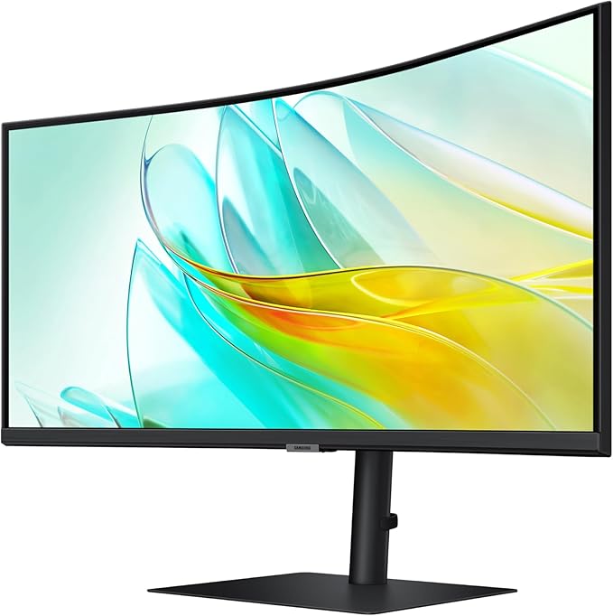 Samsung 34” ViewFinity S65UC Ultra-WQHD 100Hz AMD FreeSync™ HDR10 KVM Switch Built in Speakers with USB-C Curved Monitor LS34C654UANXGO 2025