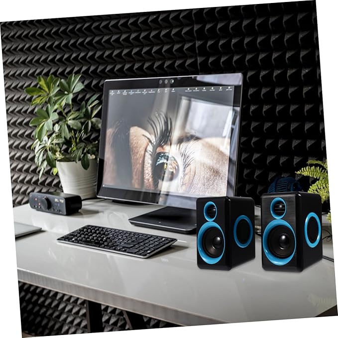 Mini USB 2.0 Surround Laptop Speaker for PC Desktop Computer Compact Multimedia Sound Box with Dc 5v Power Portable Home Office Audio Accessories
