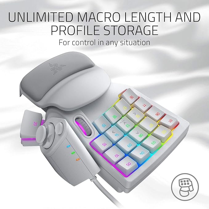 Razer Tartarus Pro Gaming Keypad: Analog-Optical Key Switches USB Mini Wired Gaming Keyboard Macro Pad for PC Gaming Compatible with Windows or Mac Computer (Renewed)