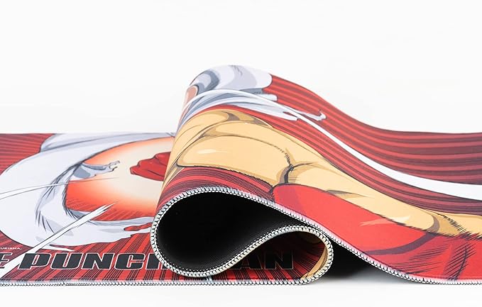 Grupo Erik One Punch Man Saitama XXL Mouse Mat - Desk Pad - 31.5 x 13.78 Non-Slip Rubber Base Mouse Pad Gaming Mouse Pad Keyboard Mouse Mat - One Punch Man Manga