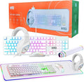 Gaming Kit for PC RGB Keyboard and Mouse Gaming Headphone Large LED Desk Mat with Smooth Surface with RGB Modes for Desktop Computer Xbox and PS4 Gamers - MTG 4 in 1 Combo
