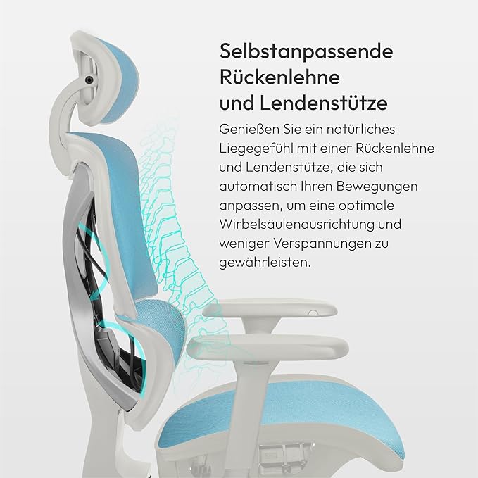 XTC Chroma Ergonomic Chair Blue/Black ThunderX3