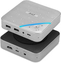 AVLT USB-C Speakerphone Hub 360° Omnidirectional Sound Conference Microphone with PD 85W Charging 5Gbps Data Transfer 4K HDMI Output Portable and Space-Saving for Meetings