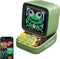 Divoom Ditoo Pro Retro Pixel Art Game Bluetooth Speaker with 16X16 LED App Controlled Front Screen (Green)