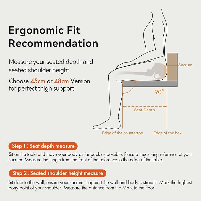 LiberNovo Dynamic Ergonomic Office Chair - Comfy Adjustable Desk Chair with Adaptive Lumbar Support 160° Recline &amp Built-in Spine Stretch for Back Comfort Home Office Long Hours Use Black+48cm