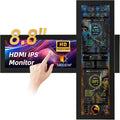 iPitstBit 8.8 Inch Touchscreen Monitor 1920x480 PC Temperature Display PC Sensor Panel Display IPS USB Mini Screen for Raspberry Pi AIDA64 CPU RAM Data Monitor ARGB Computer Case