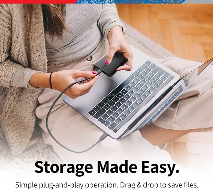 TOSHIBA Canvio Basics 2TB Portable External Hard Drive USB 3.0Black - HDTB520XK3AA(Pack of 5)