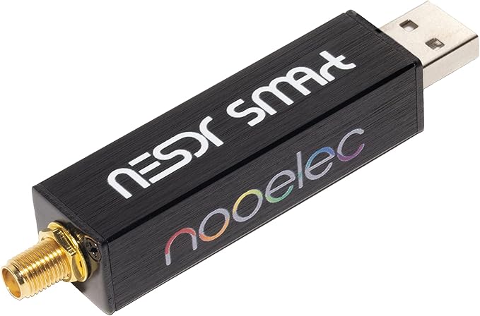 Nooelec NESDR Smart v5 HF Bundle: 100kHz-1.7GHz Software Defined Radio Set for HF/UHF/VHF Including a NESDR Smart v5 R860/RTL2832U RTL-SDR Assembled Ham It Up Upconverter 9:1 Balun and Adapters