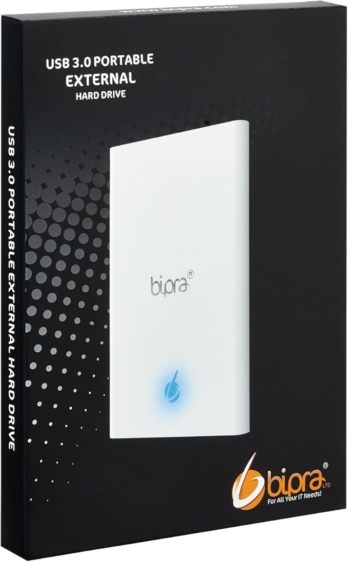 S3 2.5 inch USB 3.0 Mac Edition Portable External Hard Drive - White (500GB)