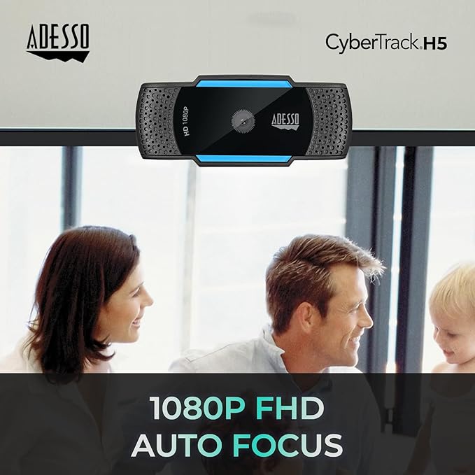 Adesso 20pc Multipack CyberTrack H5-TAA Webcam 1080p Full HD Built-in Microphone TAA Compliant - Made in Taiwan for Government Education and Military.
