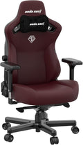 Anda Seat Kaiser 3 Large Gaming Chair for Adults - Ergonomic Maroon PVC Leather Gaming Seat with Lumbar Support Comfortable Office Chair with Neck Support - Heavy Duty Wide Computer Seat