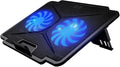 Laptop Cooling Pad LED Gaming Laptop Coolers Quiet Cooling Fan 6 Speed for Laptops Height Stand with 2 USB Port