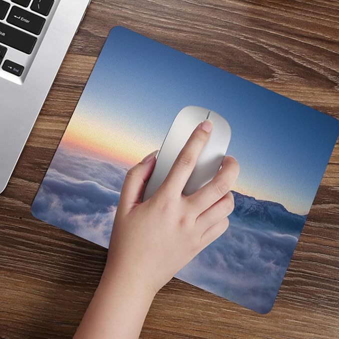 60 Pcs Sublimation Mouse Pads Blanks White Mouse Mat Bulk for Sublimation Transfer Heat Press Printing DIY Craft Mousepad for Custom with Non Slip Bottom 24 x 20 x 0.2 cm