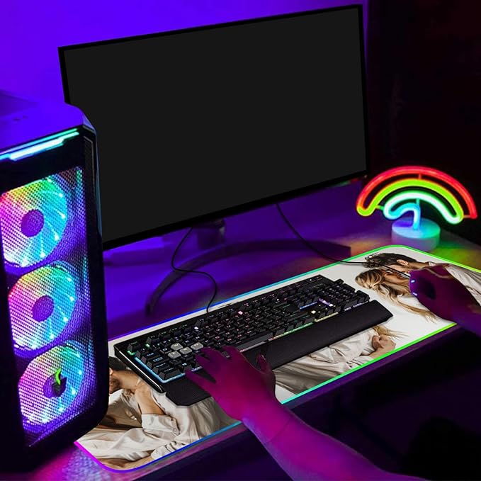 Custom Large Mouse Pad Personalized Mouse Pad Gaming with Photo Text Personalized Mouse Pads for Desk Office Gaming 35.5x16inch
