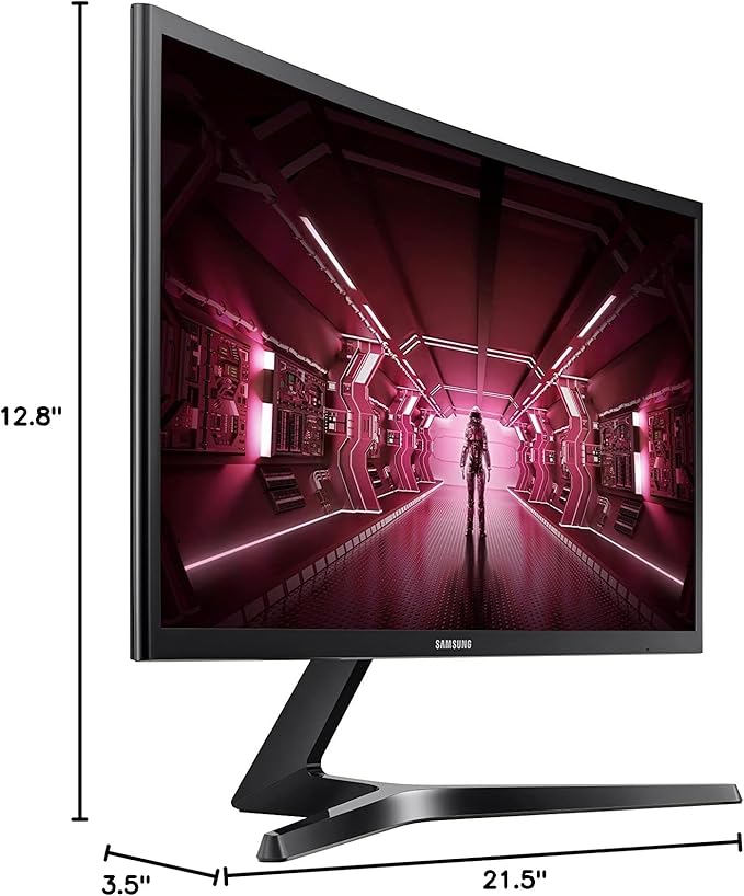 SAMSUNG 24-Inch CRG5 144Hz Curved Gaming Monitor (LC24RG50FQNXZA) â€“ Computer Monitor 1920 x 1080p Resolution 4ms Response FreeSync Game Mode HDMI