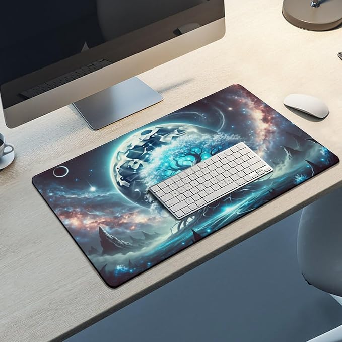 Tree of Life Mouse Pad Gaming Mousepad 30 x 16 Inch Large Desk Mat Keyboard Pads Extend Long XL Mouse Mat with Non-Slip Base Desk Accessories for Home Office Keyboard Mouse