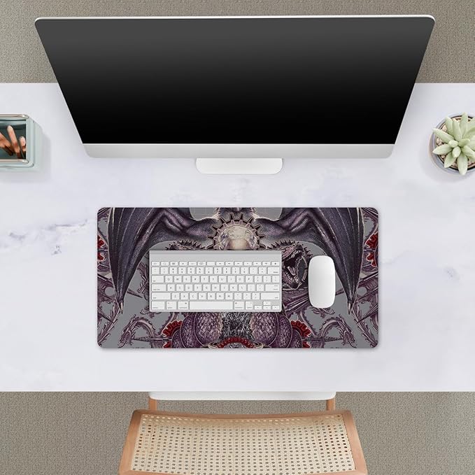 Head Case Designs Officially Licensed HBO Game of Thrones Daenerys Targaryen Graphic Art 23.62 x 11.81 x 0.12 inches (600 x 300 mm) - L Gaming Office Desk PC Keyboard Mouse Mat Pad