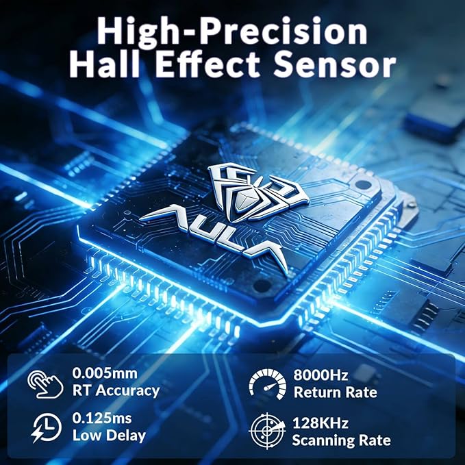 AULA Hero 99 Wired Gaming Keyboard Hall Effect Keyboard with Rapid Trigger Mode Hot Swappable Magnetic Switch Keyboard with Number Pad Web DriverRGB Backlit Mechanical Keyboard for Office PC Gamer