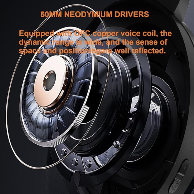 Gaming Headset with Microphone for PC PS4 PS5 Xbox One Xbox Series X|S - 3.5mm Jack Gamer Headphone with Noise Canceling Mic-907 Black