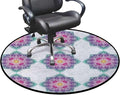 Blue Hardwood Floor Gaming Chair Mat Round Floor Mats for Office Chair Desk Chair Anti Slip Floor Protector for Rolling Chair Lucky Charm Chai Protection Stone Mystic Diameter 43.3 in