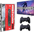 Kinhank 2T HDD Portable External Game Hard Drive Built-in 120000+ Games Batocera 33 System Compatible with 70+ Classic Emulators Support for Windows/Laptop/PC/Mac 2 Wireless Controllers