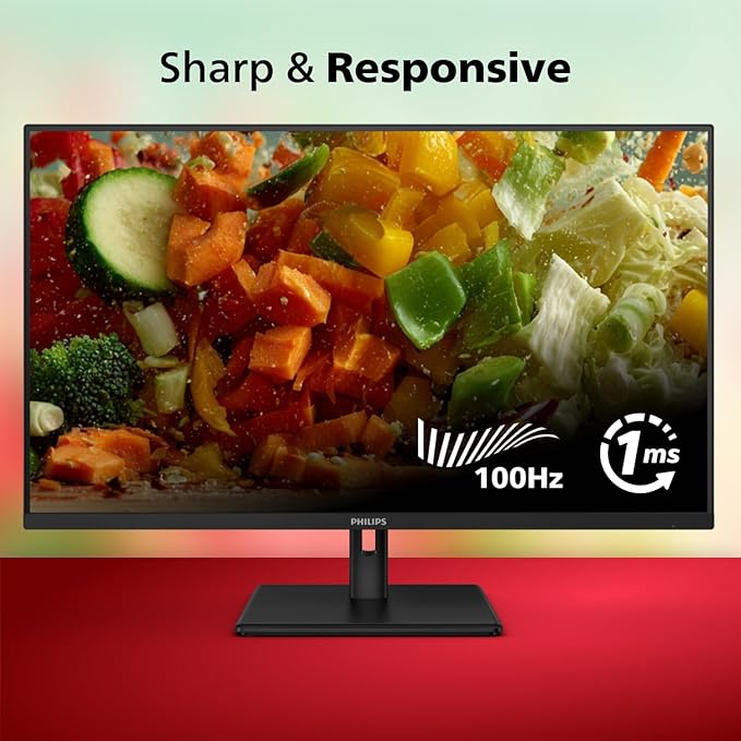 Philips 32E1N1100L 32' Frameless Monitor FHD 1920 x 1080 VA Panel Adaptive-Sync 100Hz VESA 4Yr Advance Replacement Warranty Black