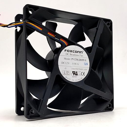 High Airflow 12V 0.90A Cooling Fan PV123812DSPF01-120mm x 120mm x 38mm for Laptops and Electronics