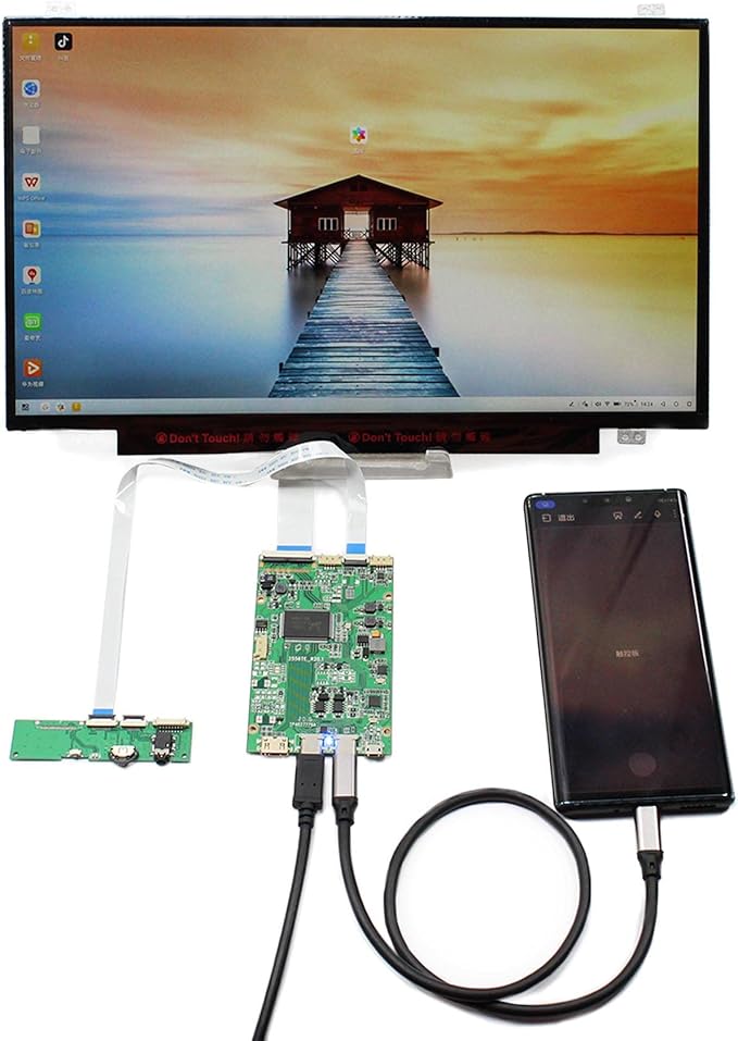 VSDISPLAY 14 14 Inch 1920X1080 IPS LCD Screen with USB C LCD Controller Board VS-RTD2556HC-V2