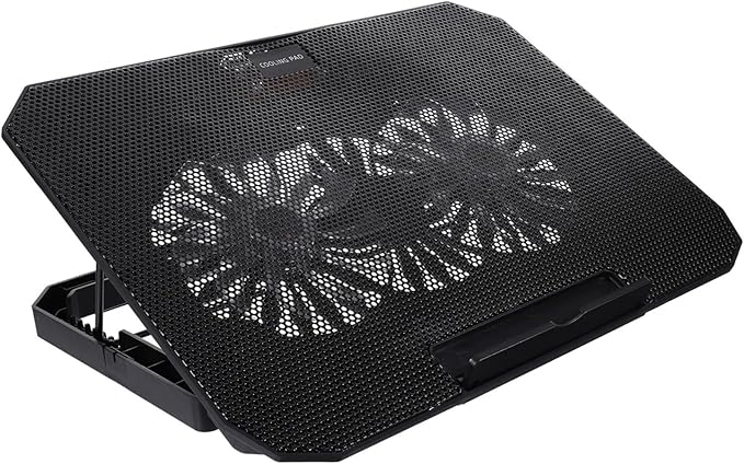 Housoutil 1pc Laptop Cooling Stand Height and Ultra-Quiet Fans for Notebooks Slim Portable Lightweight Cooler for Improved Heat Dissipation and Noise Work Environment