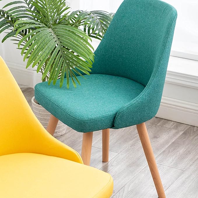 Mlaea Dining Bedroom Living Room Chair Gaming Club Bar Chair with Backrest Office Conference Reception Chair 43 * 43 * 84CM(Size:43 * 43 * 84CMColor:C)