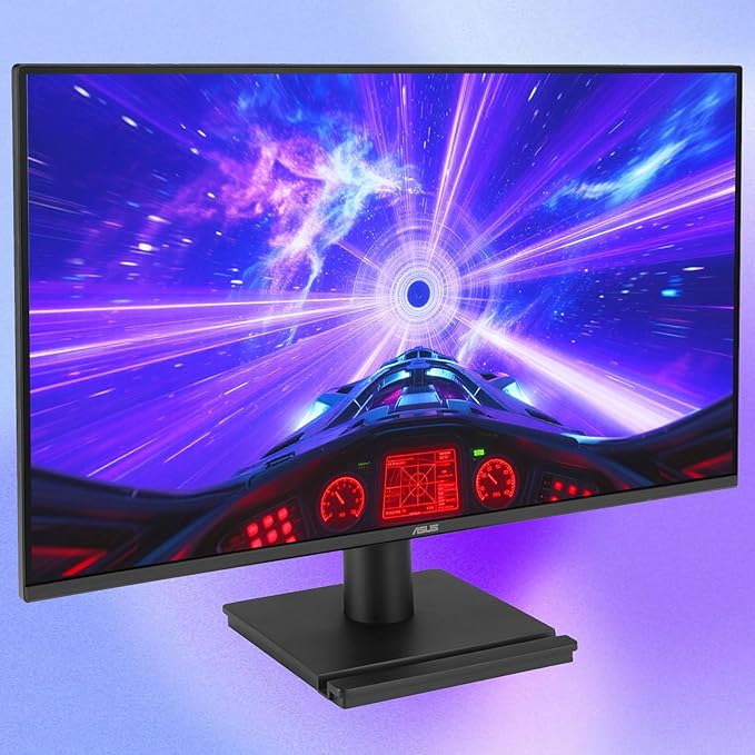 ASUS 24 FHD Gaming Office Monitor 120Hz 1ms Eye Care Monitor - IPS 99% sRGB Frameless Adaptive-Sync HDMI VGA Low Blue Light Flicker Free Tilt Adjustment Wall Mountable Black
