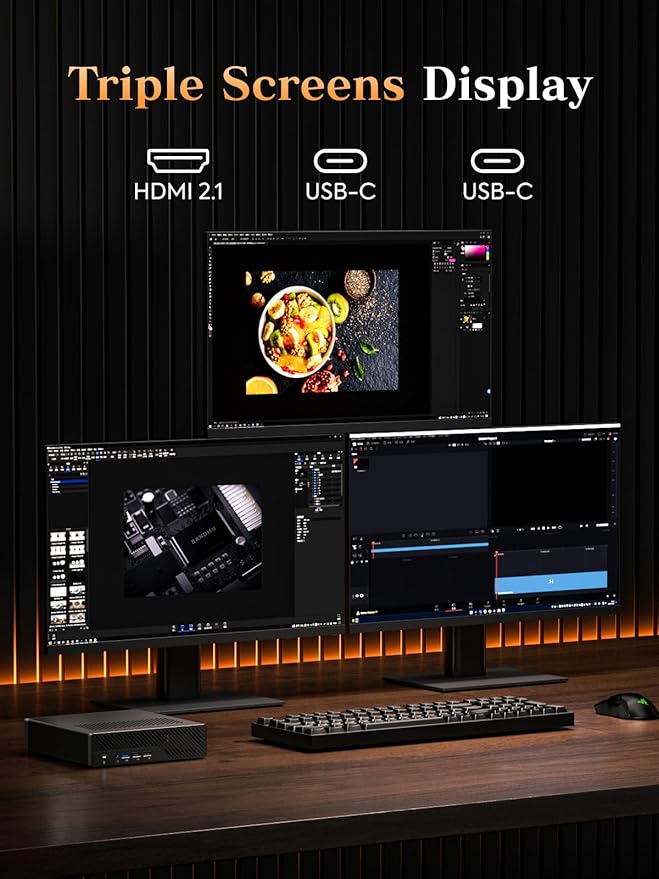 MINISFORUM AMD Ryzen 9 9955HX Barebone with MS-A2 Mini PC (16C/32T up to 5.4GHz)PCIe×16 HDMI/2x USB-C (8K@60Hz) 2X SFP+ 10G 2X 2.5G LAN 3X SSD M.2 (2280/22110/U.2)NO RAM/SSD/OS