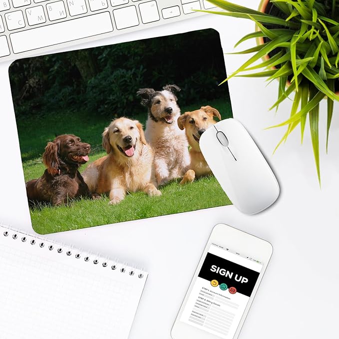 Nicunom 40 Pcs Sublimation Mouse Pad Blanks Heat Press Printing Crafts Mousepads 3mm Thick DIY Custom Mouse Pads Anti-Slip Rubber Mouse Mat for Office Laptop Computer Gaming