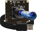 USB Camera Module High Speed 60fps 120fps 260fps Webcam with 180degree Fisheye Lens Full HD 1080P Computer Webcam Wide Angle Lightburn Camera for Windows/Linux/Raspberry Pi/Mac